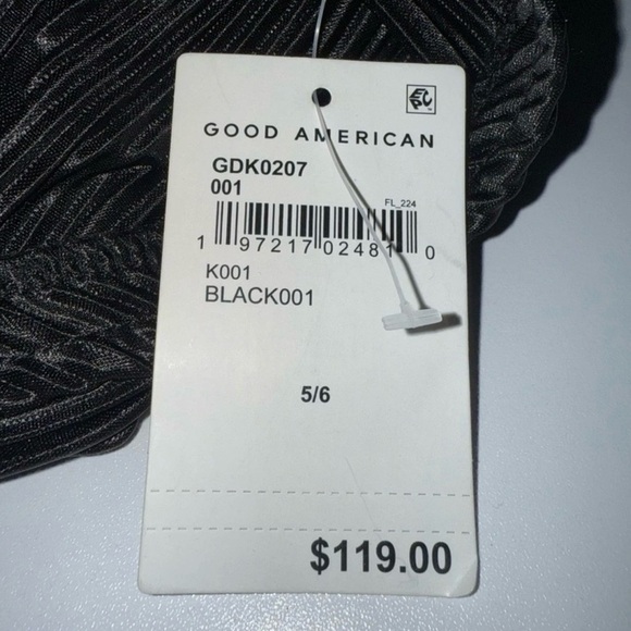 Good American Always Fits Plissé Maxi Swimsuit Skirt Coverup Size 5/6 (2XL/3X) - Picture 7 of 9